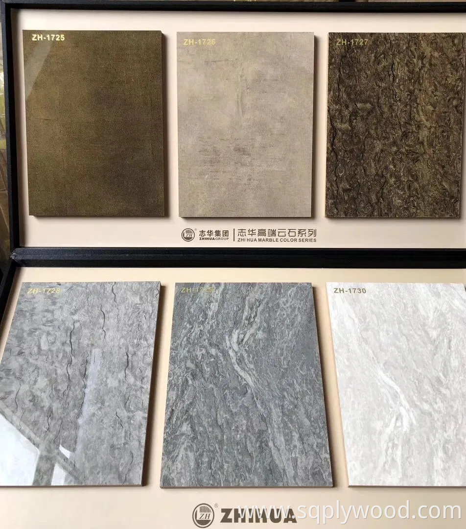 Zhihua UV Gloss MDF Board New Marble Colors of 2023